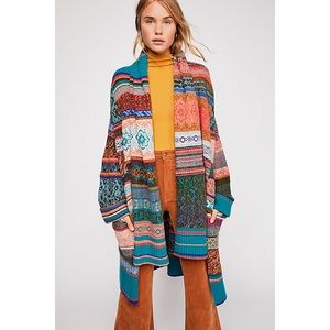 NWOT Free People Fantasia Fairisle Cardigan XS/S